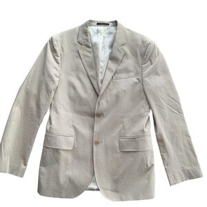 Express Light Tan Tailored Suit Jacket Blazer Formal Workwear